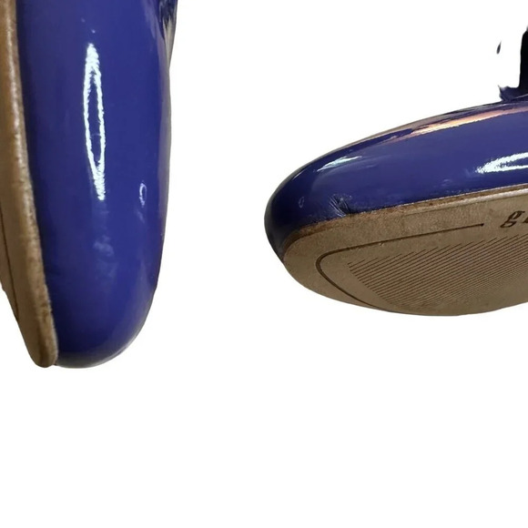 Gianni Bini Marlee Patent Pumps Ankle Strap Cylinder Heel Purple Blue Size 6.5 - Picture 10 of 10